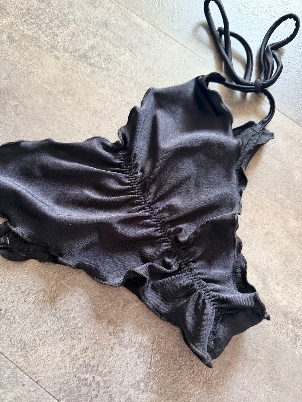Luli Fama Ruched Bikini Bottoms Size Medium